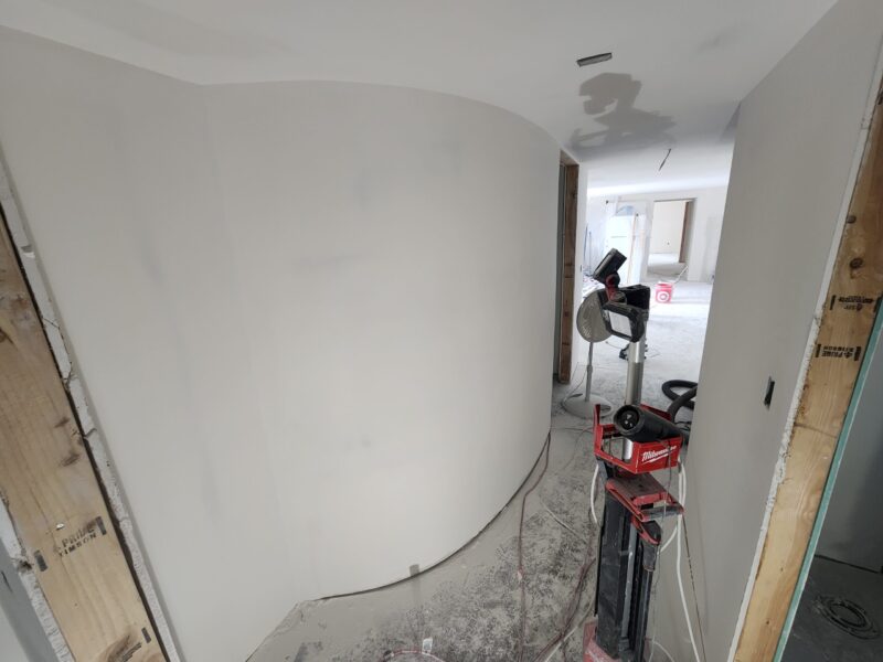 Smooth-wall drywall finish in Tucson
