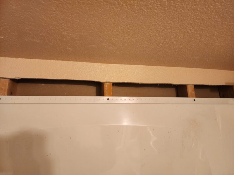 Drywall repair tucson before