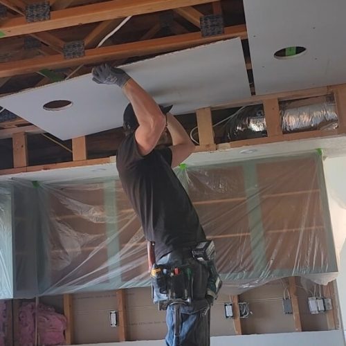 Hanging drywall in Oro Valley